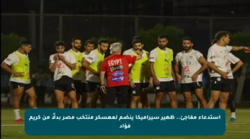 استدعاء مفاجئ.. ظهير سيراميكا ينضم لمعسكر منتخب مصر بدلًا من كريم فؤاد